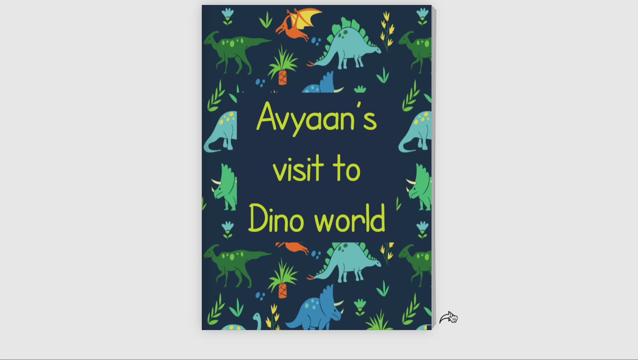 Dinosaurs storybook - Personalised