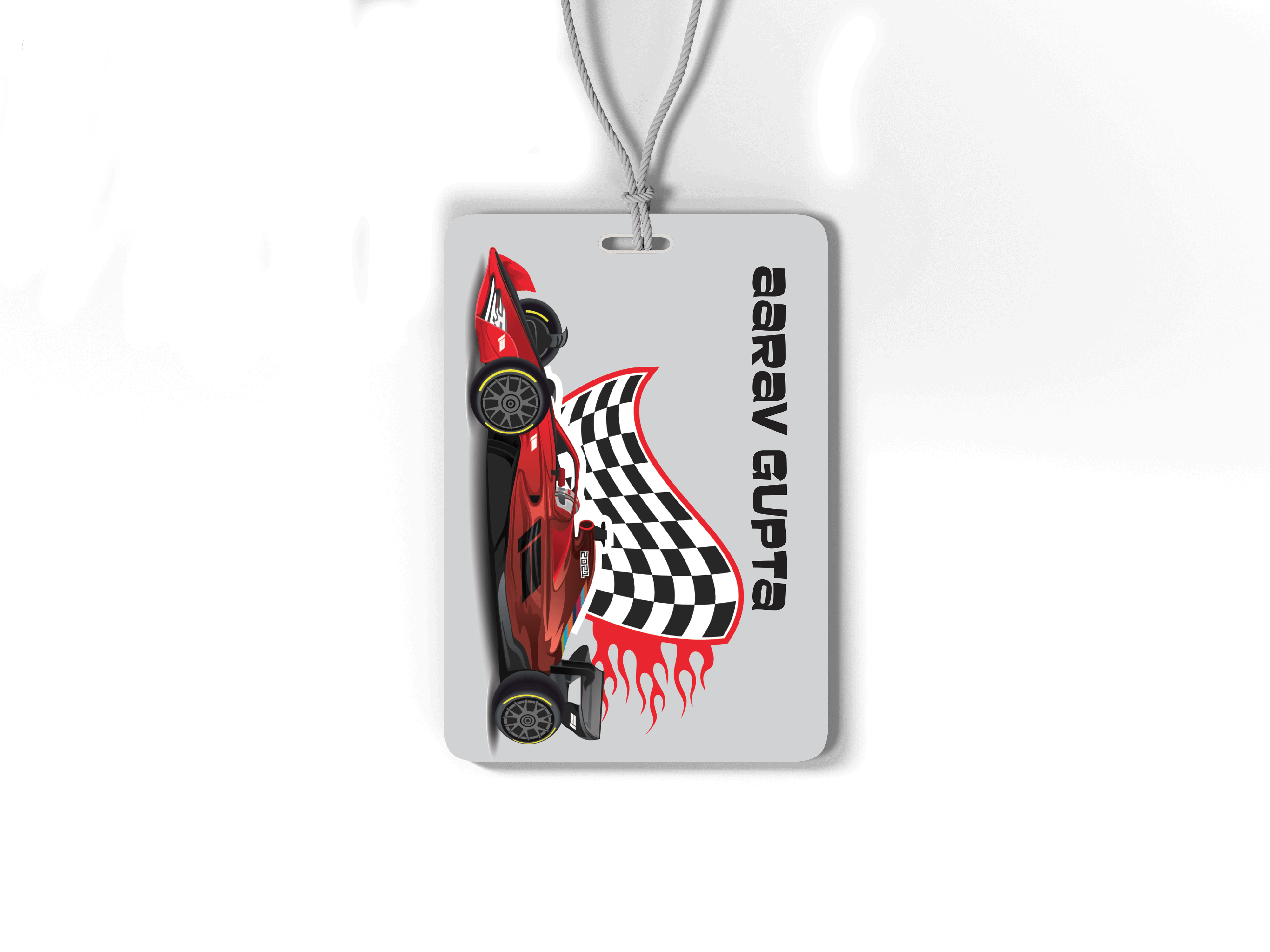 Bag Tag - Personalised - racing car