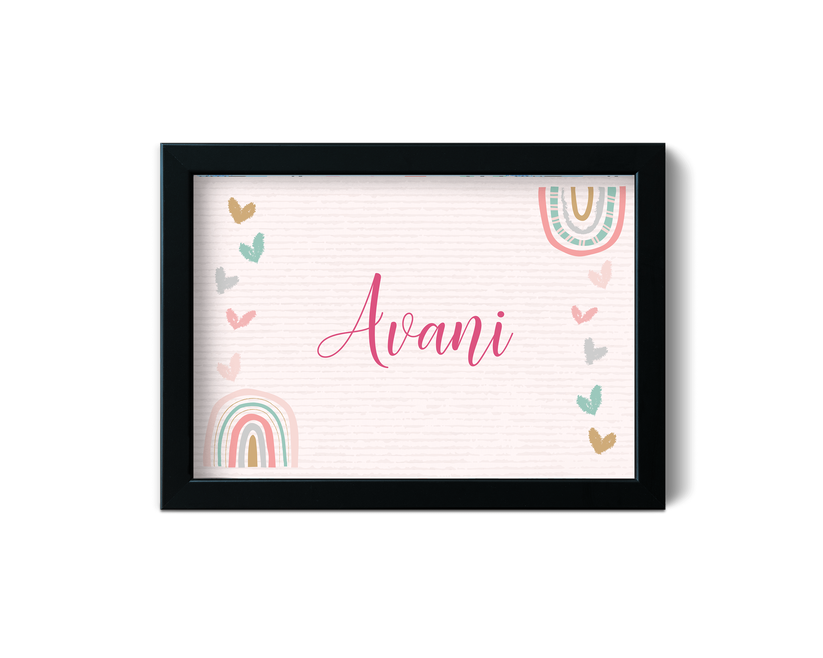 Name Frame - Personalised - Rainbow