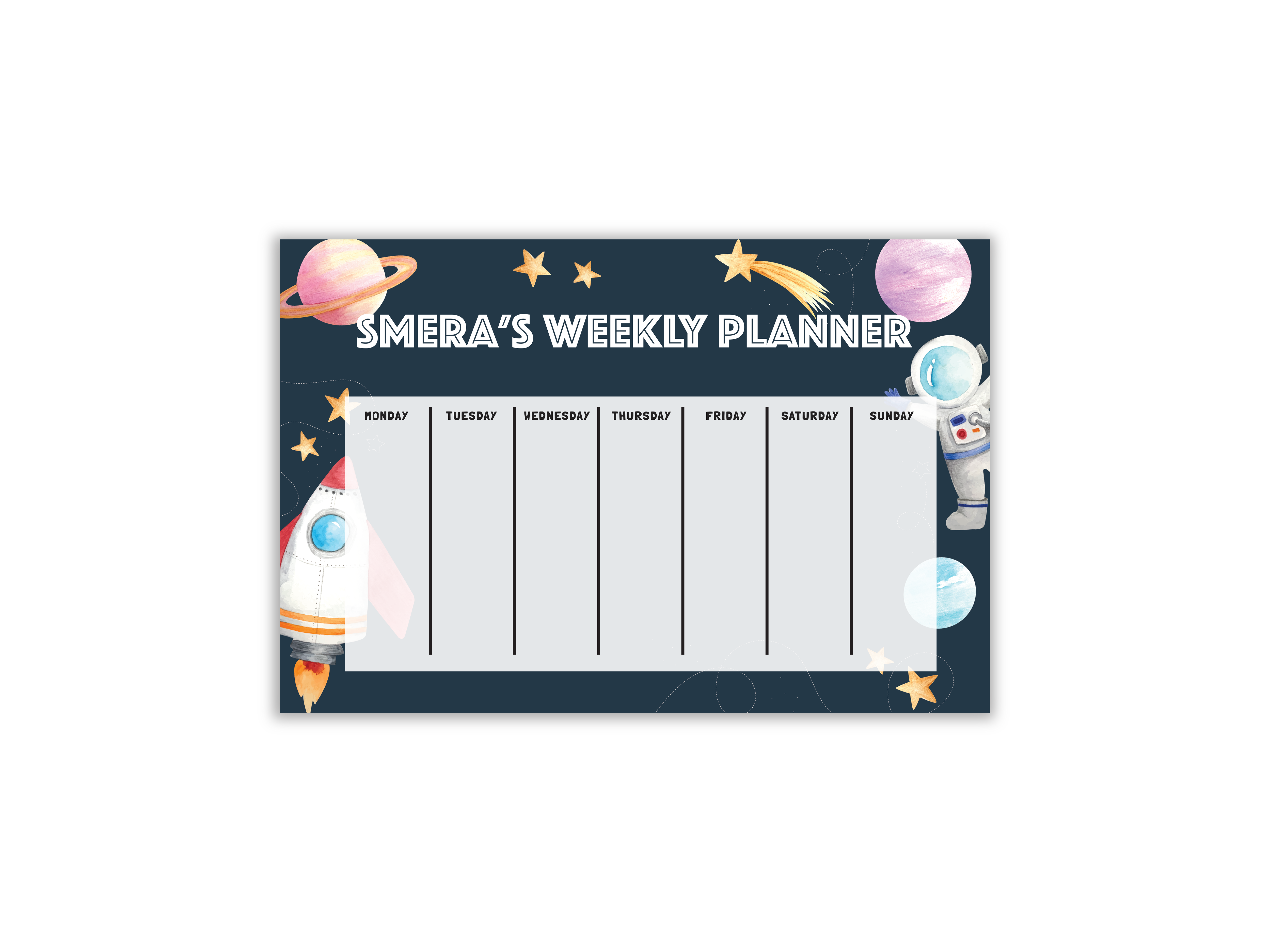 Weekly Planner- Space