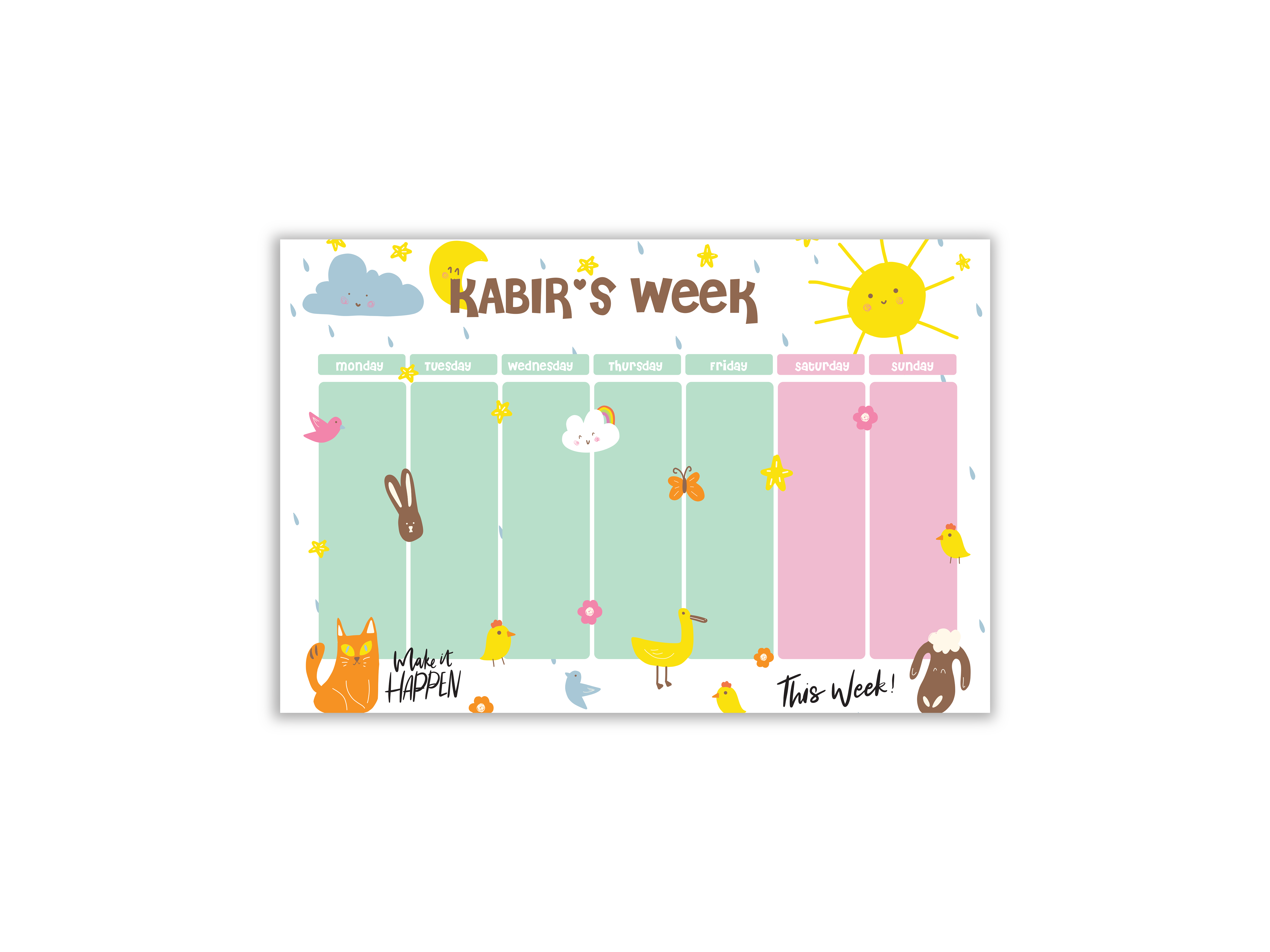 Weekly Planner- This week