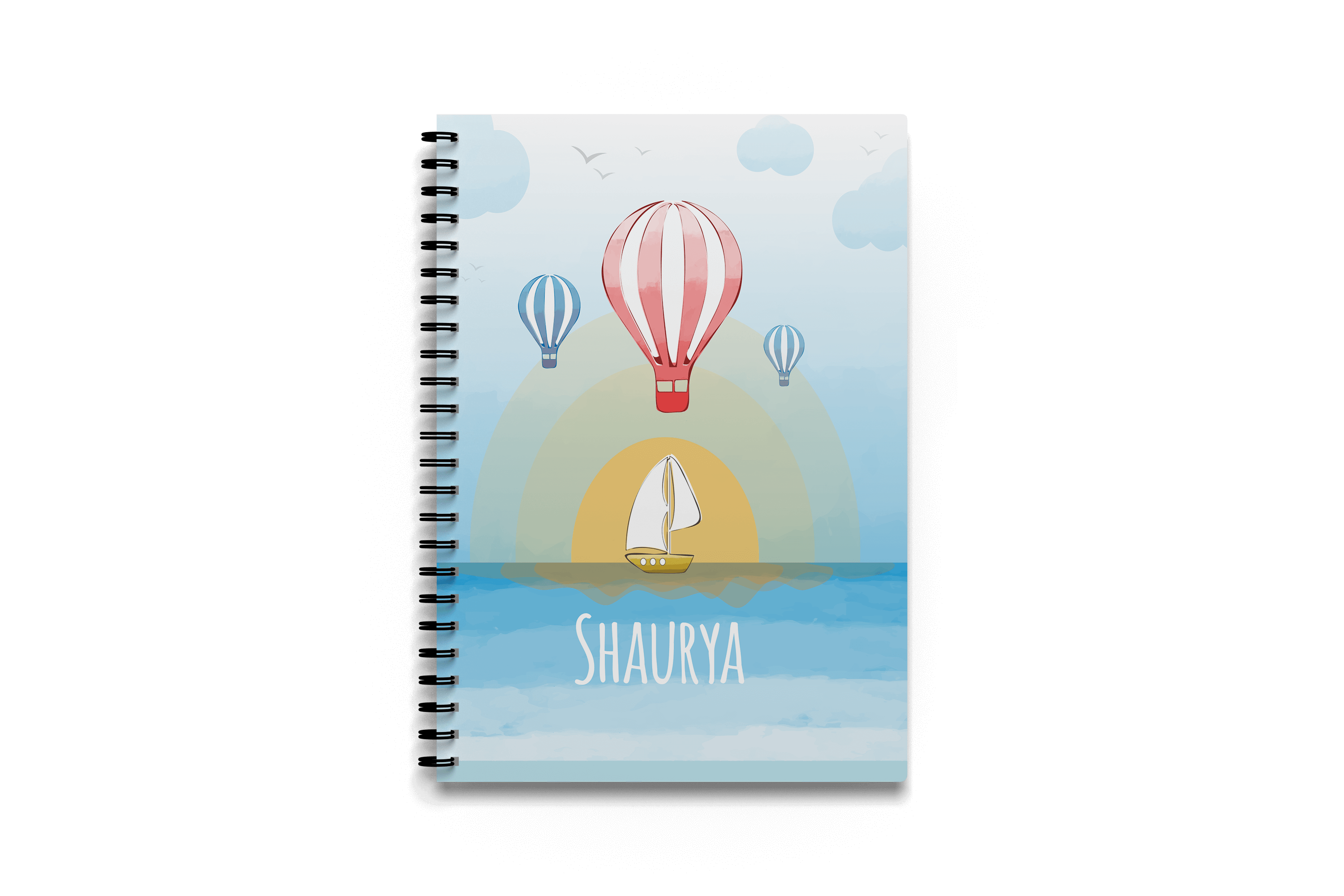 Personalised Notebook - HotAir Balloon