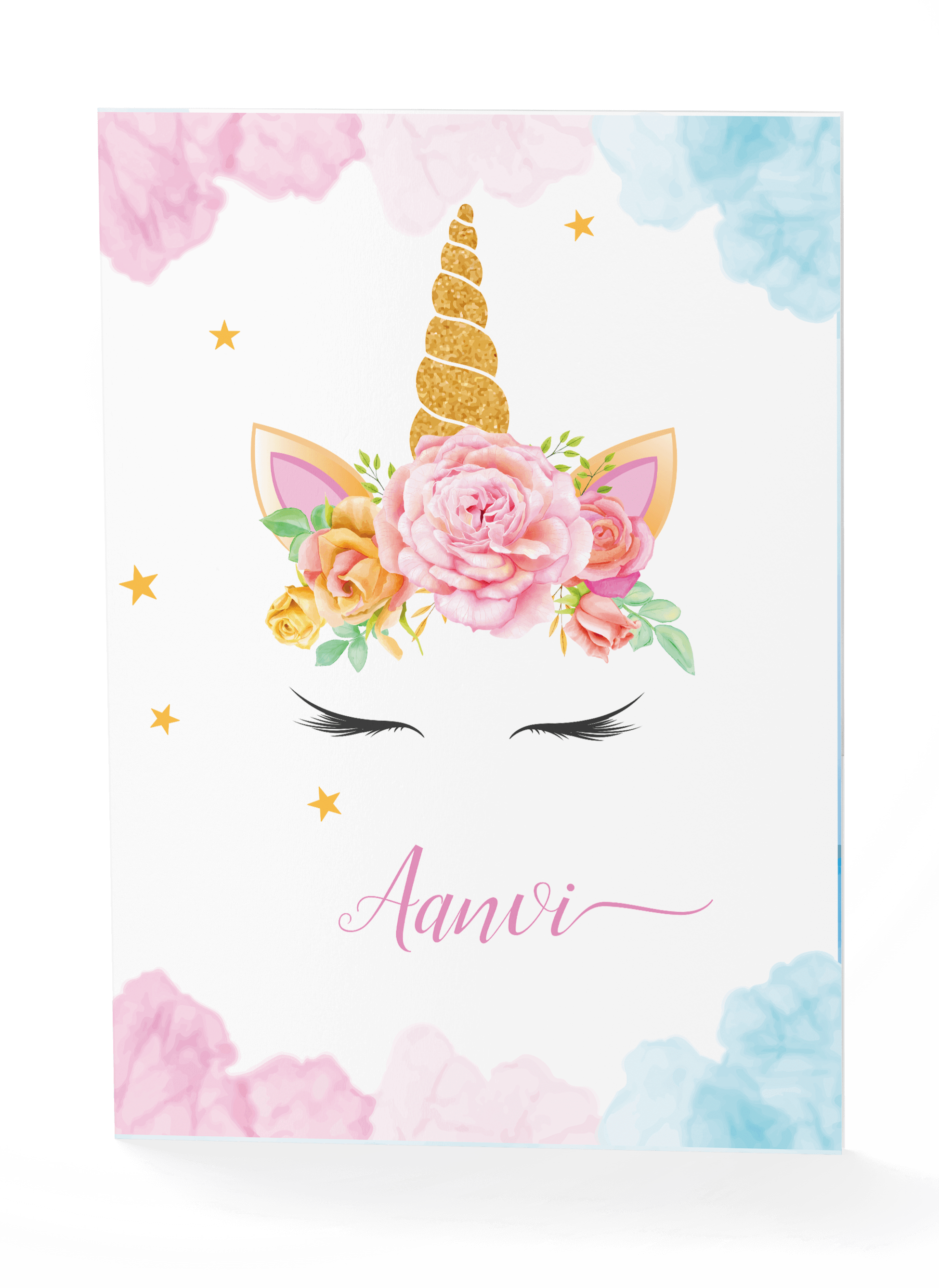 Personalised Folder - Unicorn