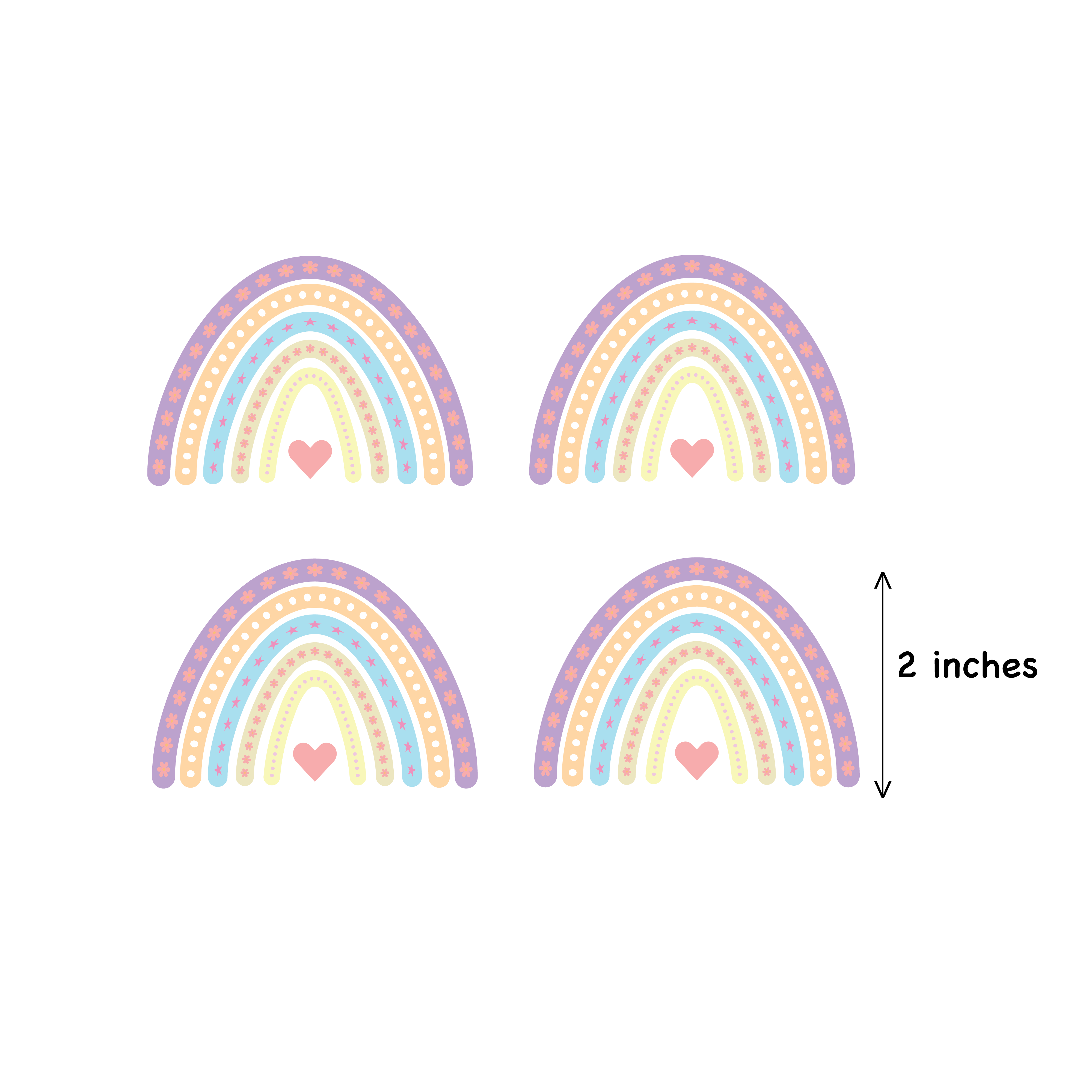 Wall Stickers - Rainbow (20 stickers)