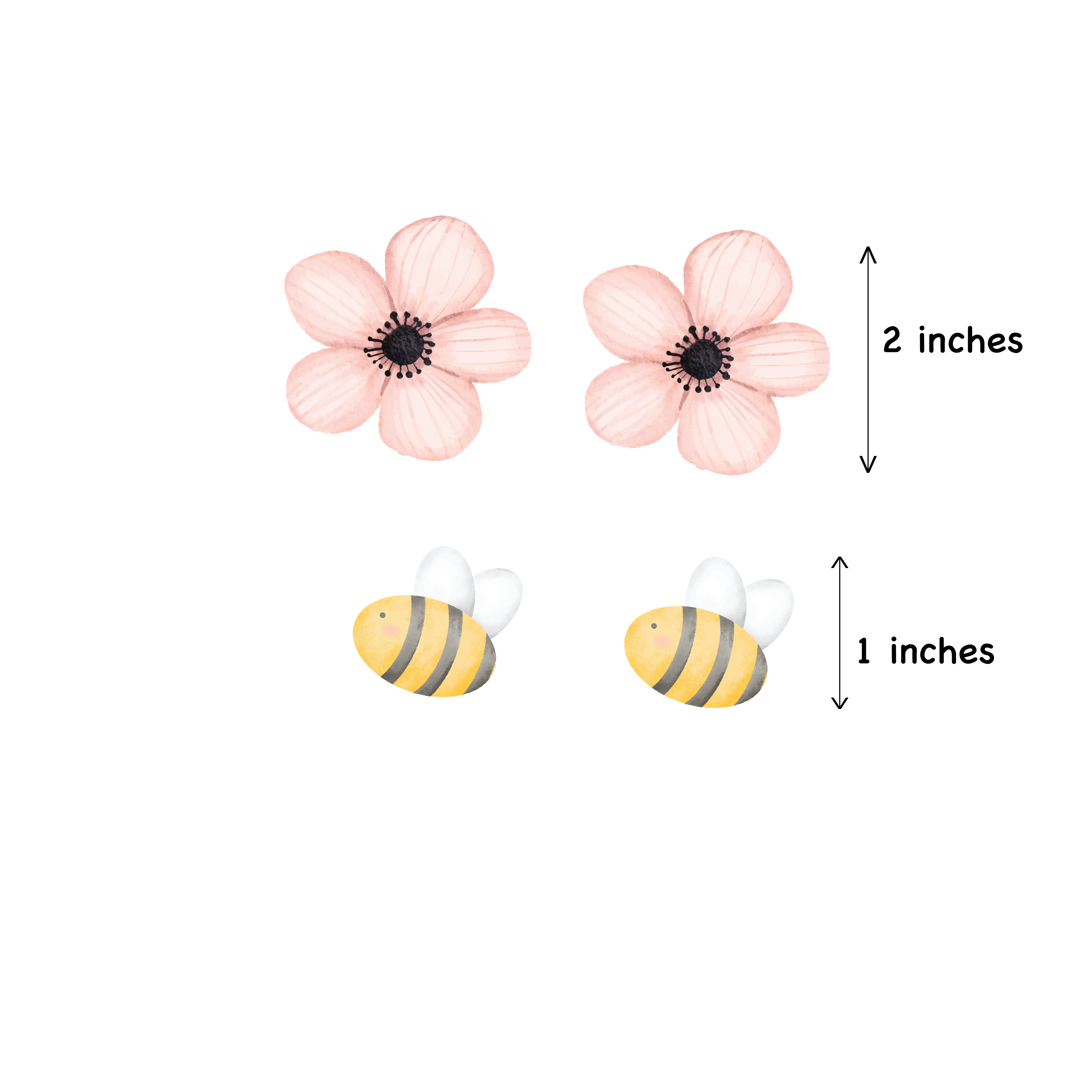 Wall Stickers - flowers (20 stickers)