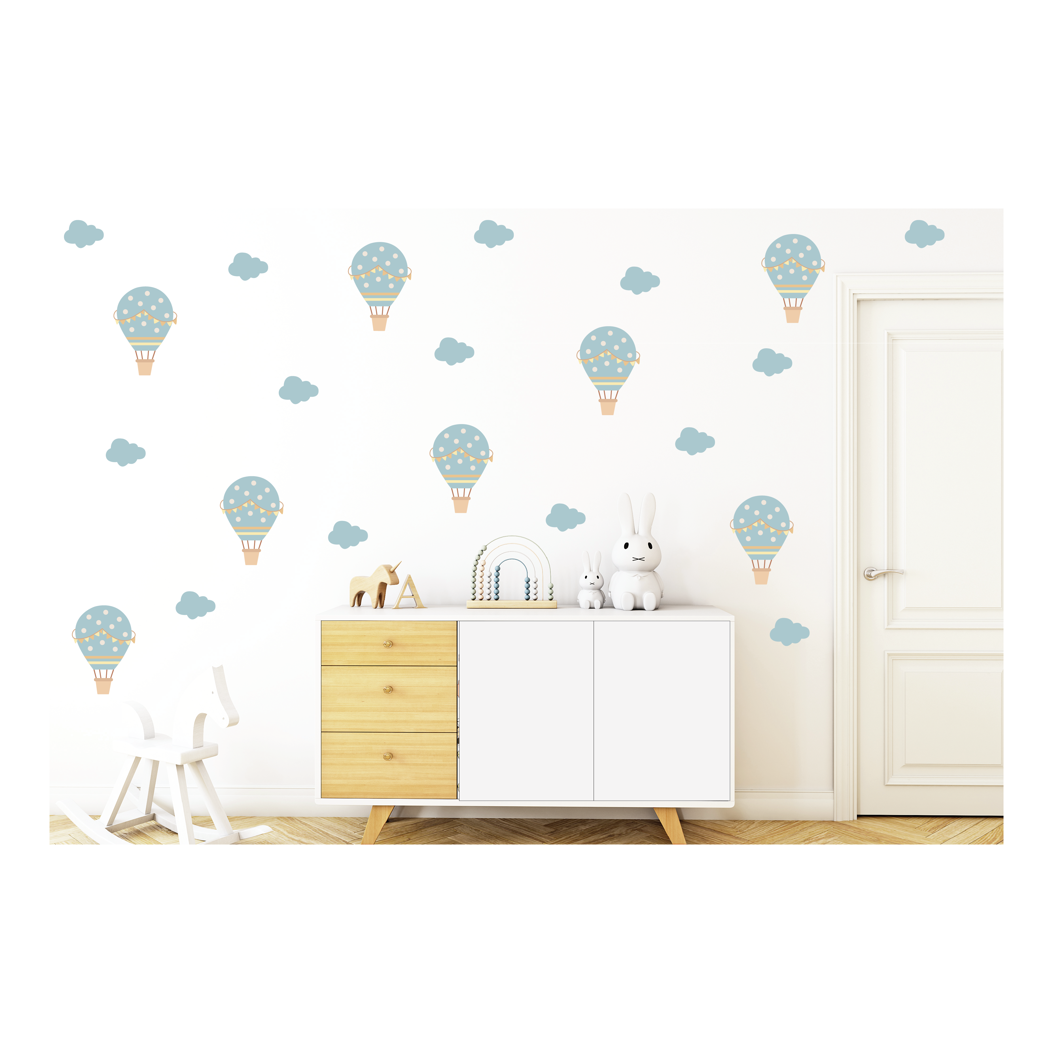 Wall Stickers - hot air balloon (20 stickers)